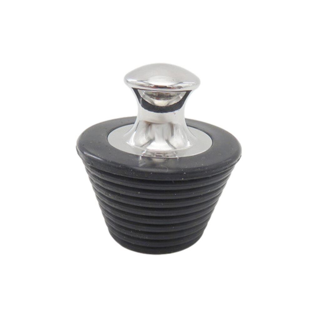 (Silicone plug black) Stainless Steel Handle Easy-to-Handle Bathtub Plug For Optimal-image-OPC-PKRBHSZ-NEW