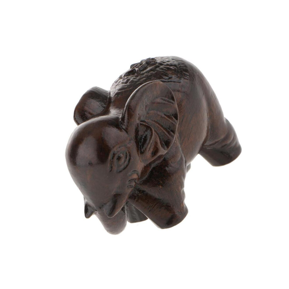 (Elephant) Wood Buddha Statue Figurine India Statue Craft Ornament Decor-image-OPC-PKRBHXQ-NEW