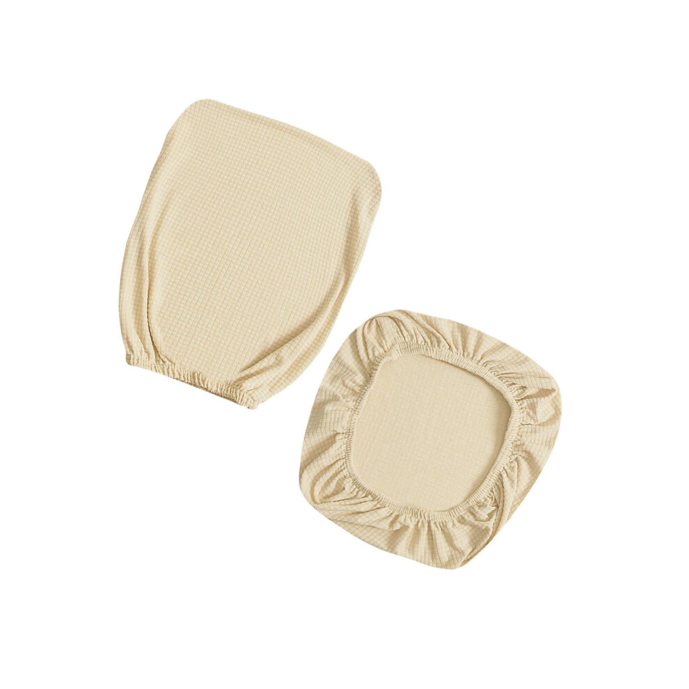 (beige) Daisy Stretch Spandex Slipcover Office Computer Chair Cover Modern and-image-OPC-PKRBJF2-NEW