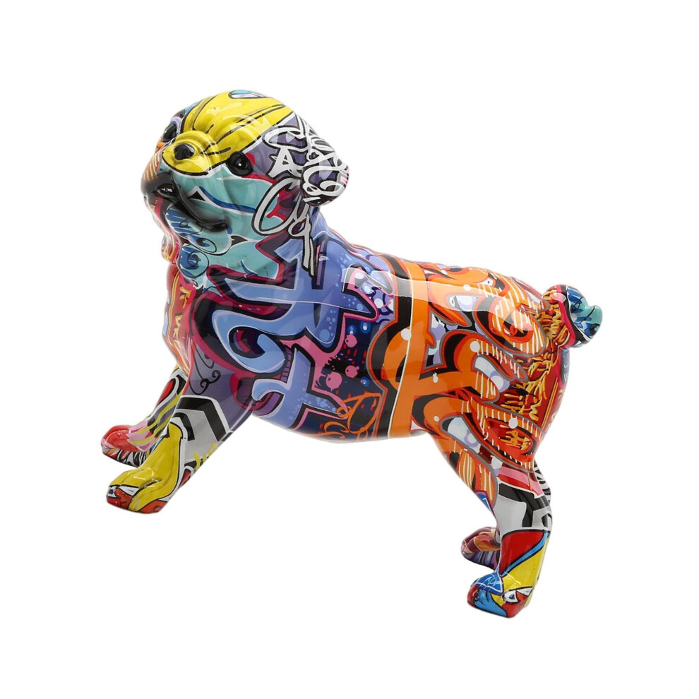 (23x12x185CM) Elegant French Bulldog Sculpture Resin Figurine Modern Dog Decor-image-OPC-PKRBJJM-NEW