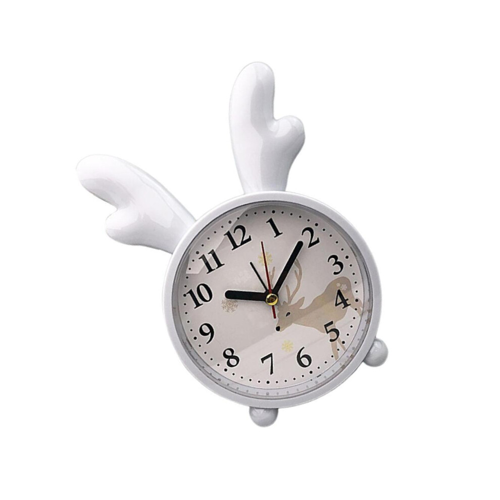 (Blue Deer) Cute Rabbit Deer Shaped Alarm Clock for Bedroom Nordic Style Playful-image-OPC-PKRBJPB-NEW