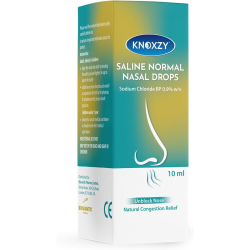 Saline Nasal Drops Suitable for Children 10ml 1