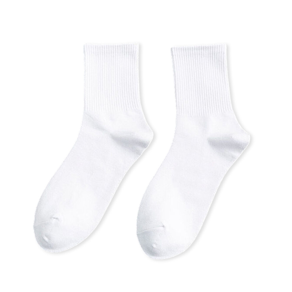 (White long tube, One size fits all) 10pairs Versatile Mens Athletic Socks In Medium Length Tube For-image-OPC-PKRBNGK-NEW