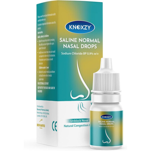 Saline Nasal Drops Suitable for Children 10ml