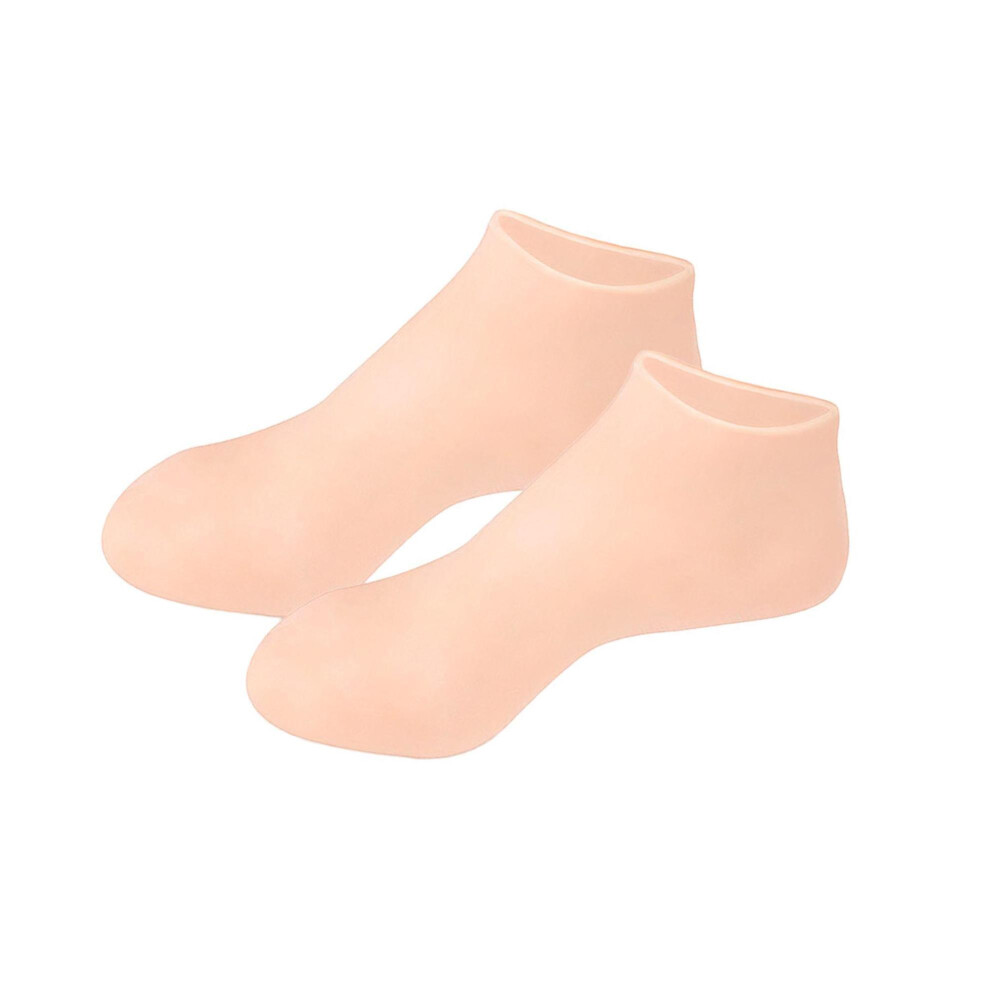 (Skin, L) Silicone Gel Socks For Toe Protection Ultra-Soft And Flexible Care 654023827245
