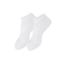 (White, L) Silicone Gel Socks for Toe Protection Ultra-Soft and Flexible Care