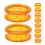 10pcs yellow silicone finger protector rings for shears scissors 1