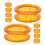 10pcs yellow silicone finger protector rings for shears scissors 10