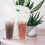 100 tee milch to-go-taschen mit doppelbecher-design, einweg 10