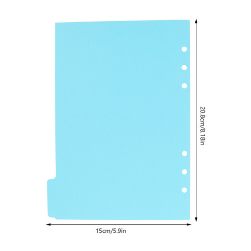4 Sets Colored Binder Dividers Loose Leaf Notepad Tabs Index Pages 2