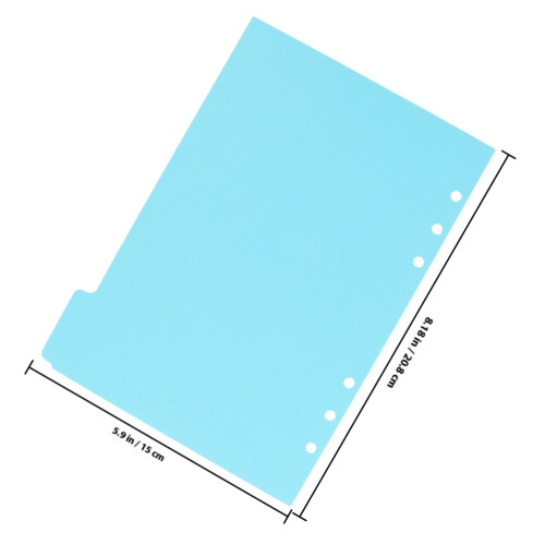 4 Sets Colored Binder Dividers Loose Leaf Notepad Tabs Index Pages 1