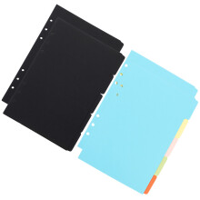 4 Sets Colored Binder Dividers Loose Leaf Notepad Tabs Index Pages