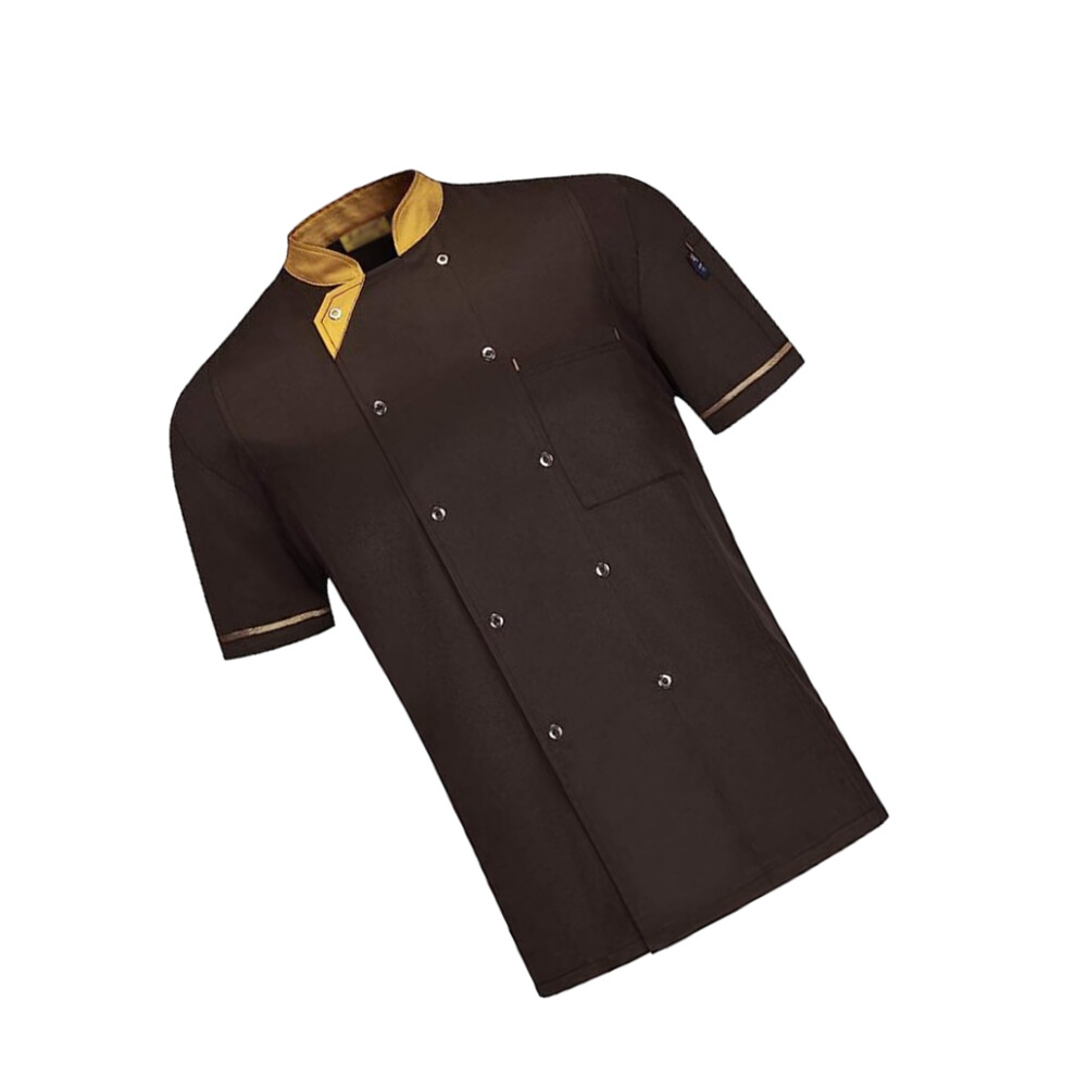 (Coffee, 4XL) Pocket Kitchen Working Suit Durable And Colorfast Breathable Fabric In-image-OPC-PKRBVHH-NEW