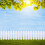 Lawn Edging Border Fence White Plastic 4pcs 11