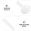 100pcs Measuring Smidgen Scoop Laboratory Measuring For 8
