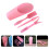 1Set Compact Pink Gardening Set Succulent Care Hand Tools 4
