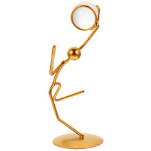 1Abstract Gouden Ijzeren Basketbal Voor Office En Home