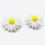 100 Pcs Resin Decoration Accessories Flower Beads Flatback Daisy 10