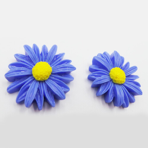 100 Pcs Resin Decoration Accessories Flower Beads Flatback Daisy 2