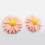 100 Pcs Resin Decoration Accessories Flower Beads Flatback Daisy 11