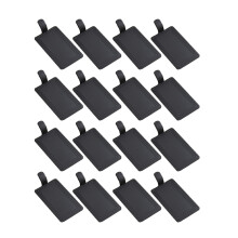 100 stuks rechthoekige mousse ondergrondplaten 10x6 cm zwart