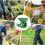 Portable Hand Fertilizer Spreader For Garden Use, Ergonomic Handle, Adjustable Dispersion, Lightweight Plastic 4