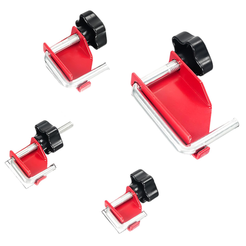 Professional Pipe Metal Fasteners Clamp 4-Piece Steel Set, Multiple Diameter, Plumbing System Securing Tool 9393856985708