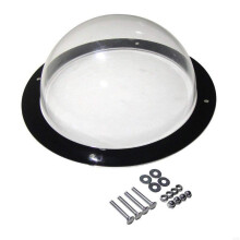 Dog Fence Window Acrylic 2-Pack Clear Dome Viewer Bubble For Cat 12 Inch Diameter Black
