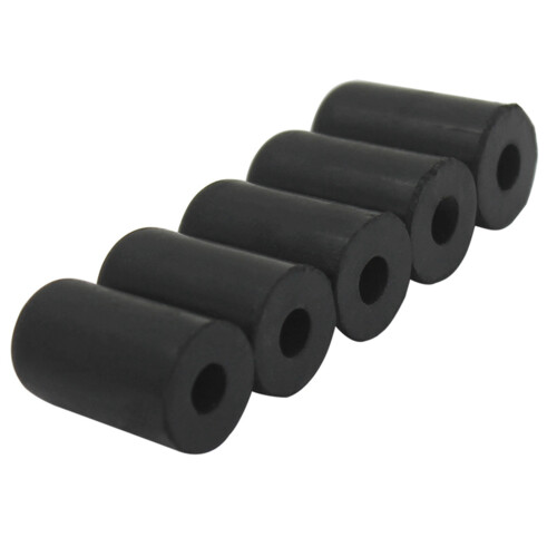 Kompakter schwarzer Gummi-Endpin-Schutzset für Cello - 5 Stück 2