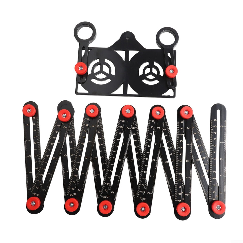Customizable Folding Measuring Tool With Inch And Centimeter Scales For Precision Work, 12-Fold Ruler 9084446101898