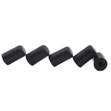Kompakter schwarzer Gummi-Endpin-Schutzset für Cello - 5 Stück
