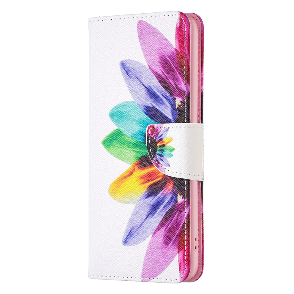 Pu Leather Wallet Stand Case Sunflower Pattern Protective Phone Case For Motorola Moto G72 9084446101959