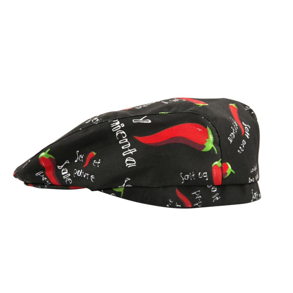 Chef Hat Hibachi Style Printed Chili Design Kitchen Cap Waiter Cap 9084446101980