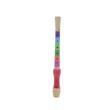Leichte pädagogische Holzflöte für Kinder – Mehrfarben-Übungsinstrument