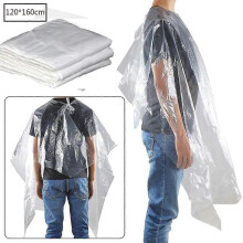 Disposable Hair Salon Capes, 50pcs Waterproof Disposable Hair Salon Capes