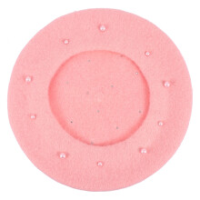 Béret Enfant Rose Polyester Chapeau Confort Automne