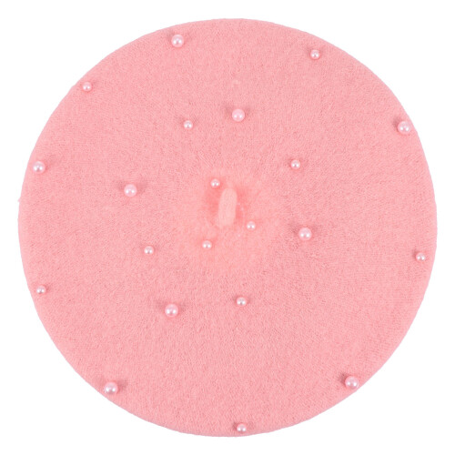 Béret Enfant Rose Polyester Chapeau Confort Automne 1