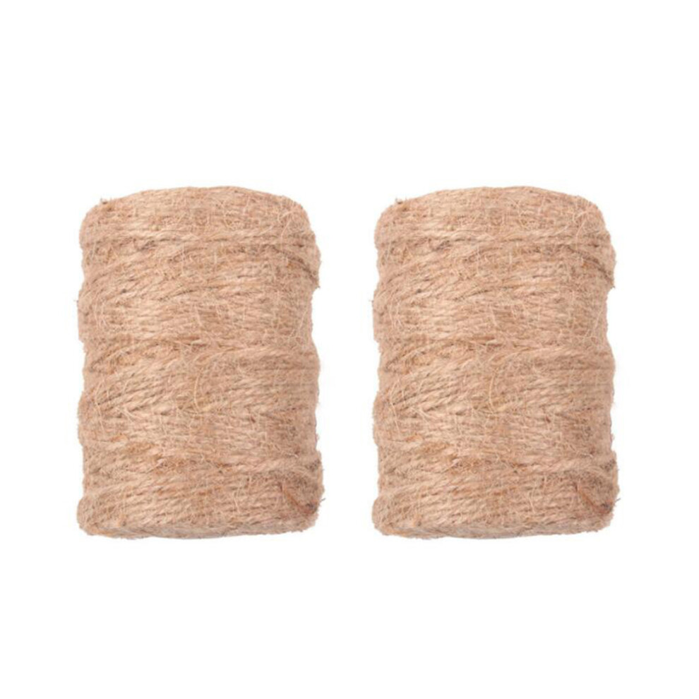 Packing Rope Jute Twine Beige 2 Rolls For Home Decor 3293806195941