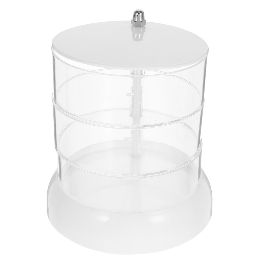 clear rotating multi-layer desk storage box for hair ties and small items-image-OPC-PKRC56S-NEW
