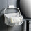 Plastic Shower Caddy Tote - Hanging Bathroom Organizer with Handle, Portable Storage Basket Bin 4