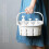 Plastic Shower Caddy Tote - Hanging Bathroom Organizer with Handle, Portable Storage Basket Bin 3
