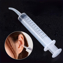 (transparent, one-size) Earwax Removal Syringe with Elbow Rubber Tube, 1 Count Ear Cleaner for Daily Use, Personal Care Ear Cleaning Supplies, Hygiene Product, Ear