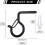 24pcs Screw In Hooks Outdoor String Lights Screw Hook Ceiling Hooks 7