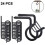 24pcs Screw In Hooks Outdoor String Lights Screw Hook Ceiling Hooks 6