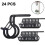 24pcs Screw In Hooks Outdoor String Lights Screw Hook Ceiling Hooks 1
