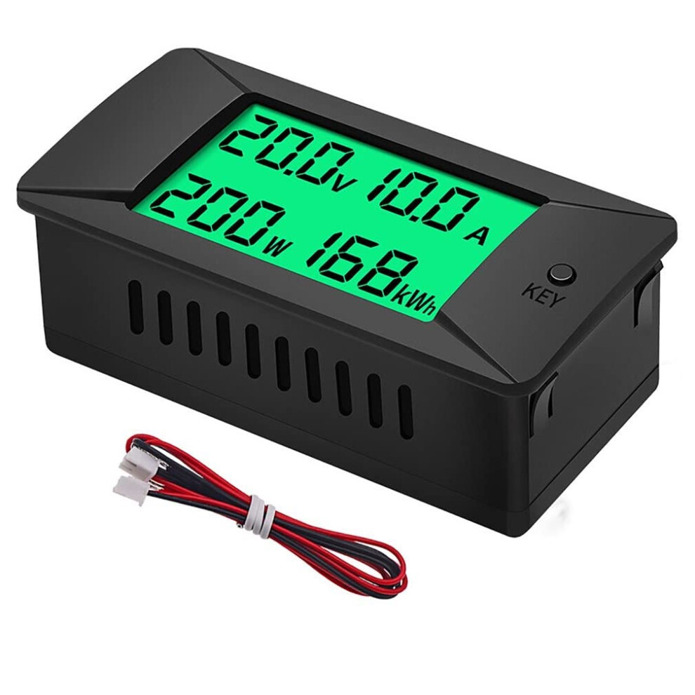 Dc Display Digital Volt Meter Car Bidirectional Ammeter, Power Kwh Watt Meter, 300V 300A Built-In Shunt Green 9016109092601