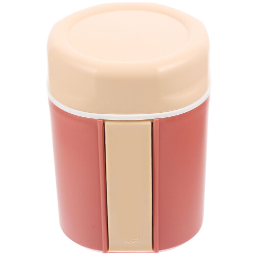 1Pctasse À Yaourt Portable Rose En PP Pour Usage Scolaire