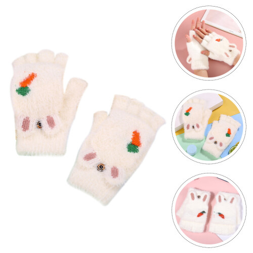 1 paar cartoon-karotten- , winterhandschuhe 1