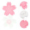2pcs Creative Flower Shaped Placemat Silicone Dish Mat Flower Coaster 3