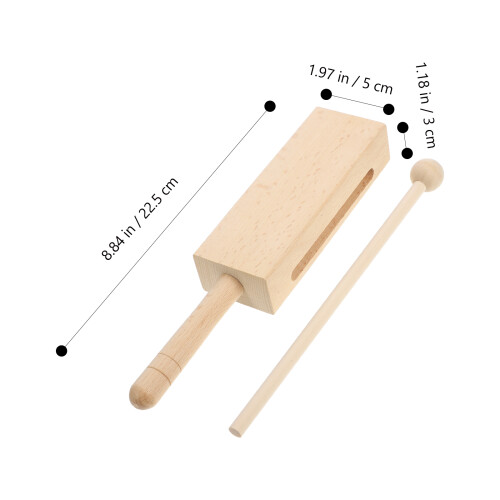 -instrument muzikale houtblok percussie met tokkel 1